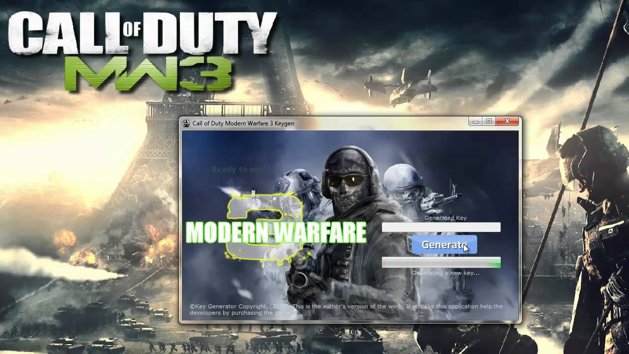 Modern Warfare 3 Serial Key Generator
